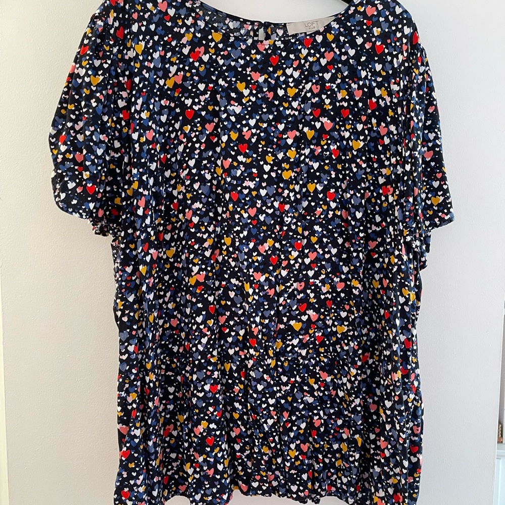 Short sleeve loft blouse